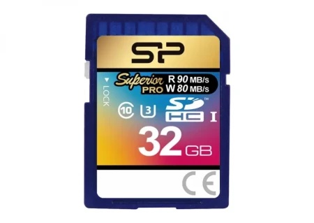 Silicon Power SD Card 32GB, Superior PRO ( SP032GBSDHCU3V10 )