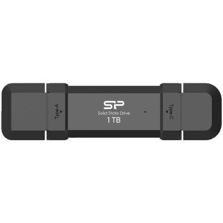 SiliconPower 1TB DS72 dual USB-C/USB 3.2 Gen 2 black ( SP001TBUC3S72V1K )