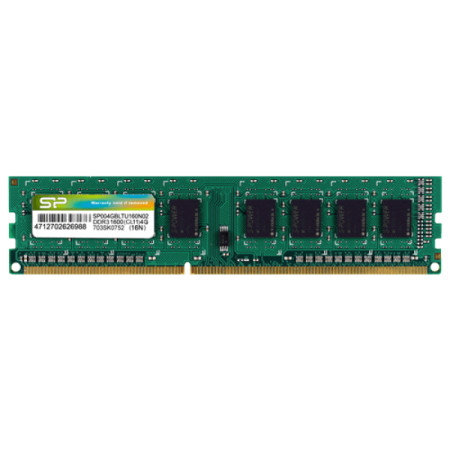 SiliconPower DDR3 4GB 1600MHz SP004GBLTU160N02 memorija - Img 1