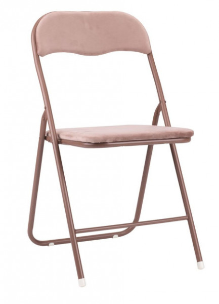 Sklopiva stolica Vig baršunasto roze ( 3600936 ) - Img 1