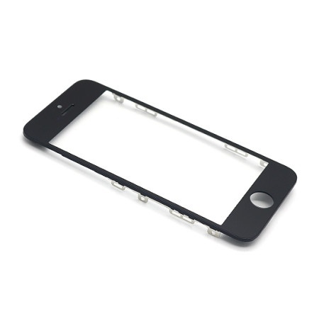 Staklo touch screen-a za iphone 5s sa frejmom + oca sticker black ( SD10237 )