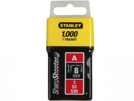 Stanley 1-TRA205T Klamerice tip "A" 8mm 1000kom