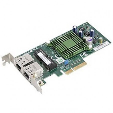 Supermicro AOC-SGP-I2 LAN 2-port RJ45 Gigabit Ethernet controller, PCI-e x4, Intel® i350AM2 ( AOC-SGP-I2 ) - Img 1