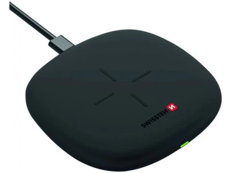 Swissten wireless punjač 10W + kabl USB-A/USB-C 1.5m crna ( 80072 )