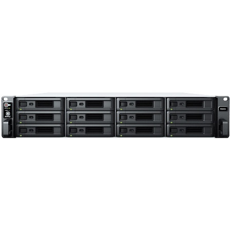 Synology RackStation RS2423+, Rack 2U, 12-bay 3.5''/2.5" SATA HDD/SSD, AMD Ryzen V1780B 4-core 3.35(base)/3.6 (turbo)GHz,8 GB DDR4 ECC UDIM