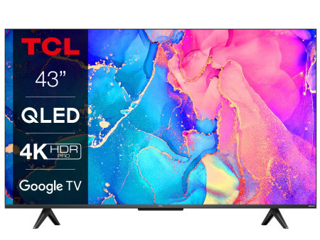 TCL QLED/43"/4K HDR/60Hz/GoogleTV/crna televizor ( 43C635 )