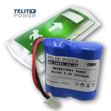 TelitPower baterija NiCd 2.4V 2500mAh za Panic lampu ( P-0750 )