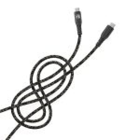 Tellur kabli type C to type C 3A, PD60W, 1M nylon black ( 010-0751 ) - Img 1