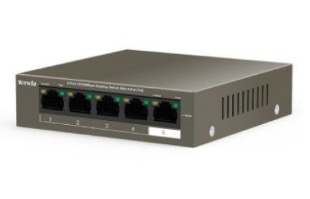 Tenda tef1105p-4-63 * lan 5-port 10/100 poe switch rj45 ports (2660) fo