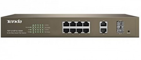 Tenda TEF1210P-8-150W LAN 8-Port 10/100M + 2 1000M +2 SFP Slots Switch
