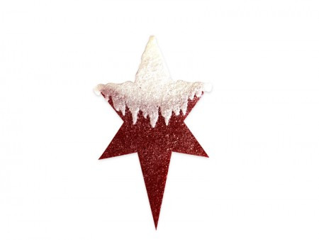 Tilly, novogodišnja dekoracija, zvezda, crvena, 49cm ( 750716 ) - Img 1