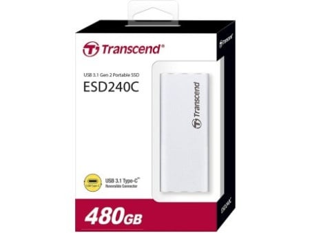 Transcend 480GB, External SSD, USB 3.1 Gen 2, Type C ( TS480GESD240C )