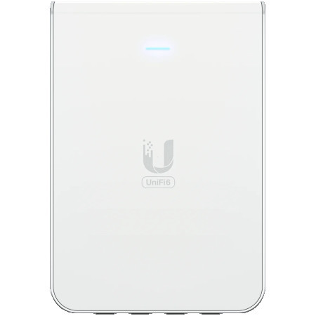 Ubiquiti UniFi6 In-wall. wall-mounted WiFi 6 access point with a built-in PoE switch. ( U6-IW )