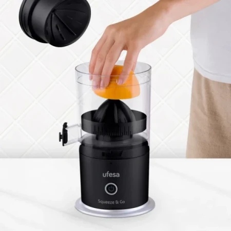 Ufesa cediljka za citruse squeeze&go/punjivi/snaga 45w/crni