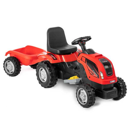 Uj toys traktor sa prikolicom MMX 6v crveni ( 309680 )