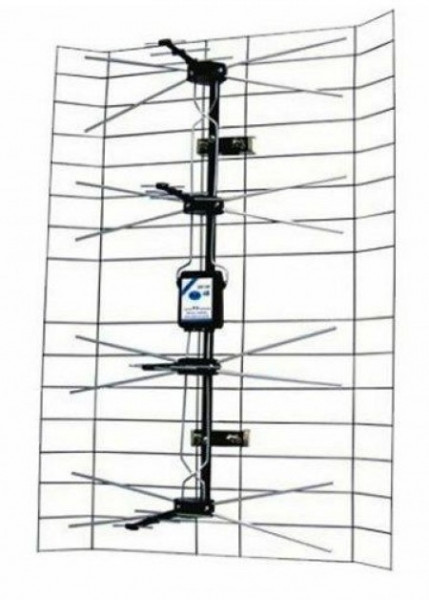 Vega antena spoljna mrezasta sa pojacalom, 15-32db, UHF/VHF/DVB-T2 ( ANT-408 )