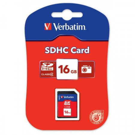 Verbatim SecureDigital 16GB SDHC Class 4 ( 44020 ) - Img 1