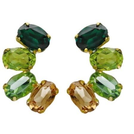 Victoria cruz harmony emerald gold mindjuše sa swarovski kristalima ( a4694-20dt )-1