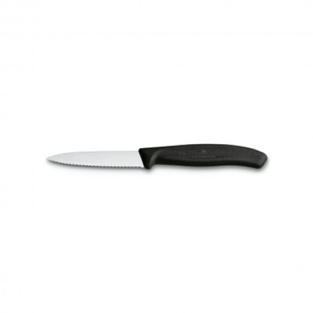 Victorinox kuhinjski nož reckavi oštar vrh 8cm crni ( 6.7633 )