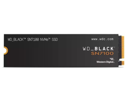 WD 500gb m.2 nvme ssd gen4 wds500g4x0e sn7100 black