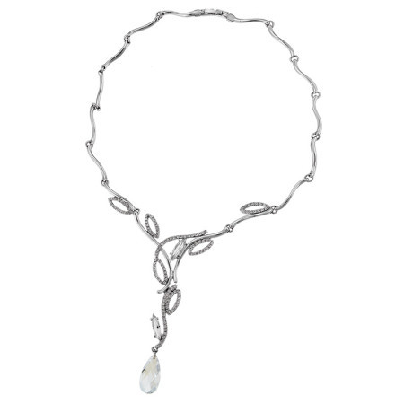 Ženska oliver weber meriva crystal ogrlica sa swarovski belim kristalom ( 11073 )