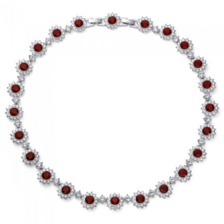 Ženska oliver weber romantic siam ogrlica sa swarovski kristalima ( 12263.208 )