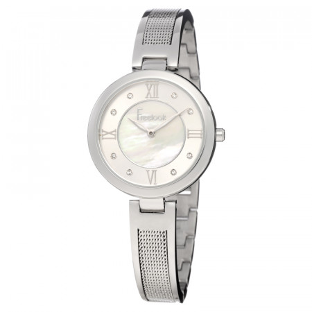 Ženski freelook belle srebrni beli modni ručni sat sa srebrnim metalnim kaišem ( fl.1.10060.1 )