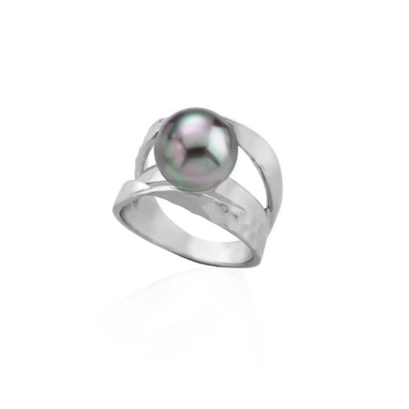 Ženski majorica planeta sivi biserni srebrni prsten 12 mm ( 11647.03.2.915 010.1 ) - Img 1