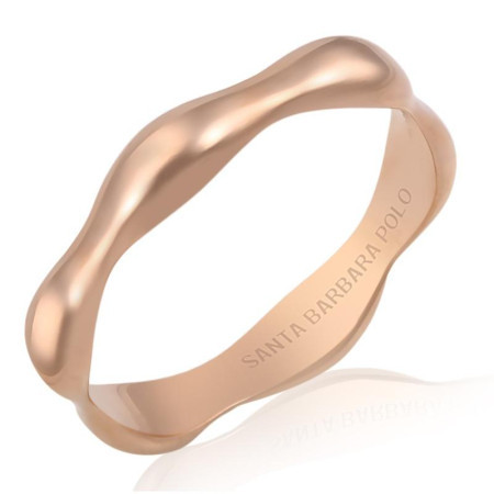 Ženski santa barbara polo roze zlatni prsten od hirurškog Čelika l ( sbj.3.7002.l.3 )