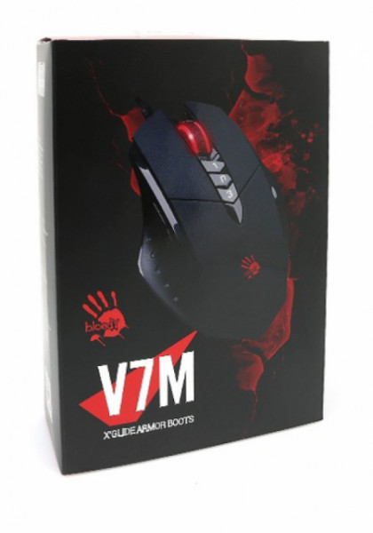 A4-V7M A4Tech Multi-Core Bloody Gun3 Gejmerski opt. mis, 1000Hz/200-3200 Dpi, Black USB 122mm