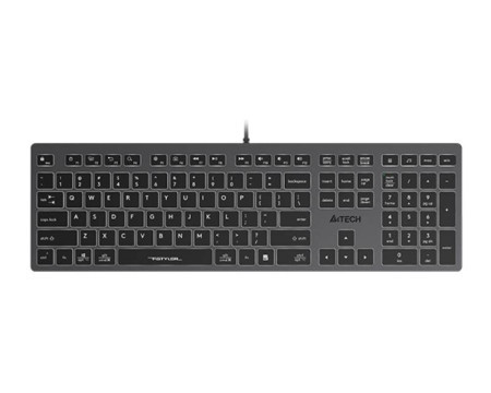 A4tech FX60 scissor switch backlit USB US siva tastatura - Img 1