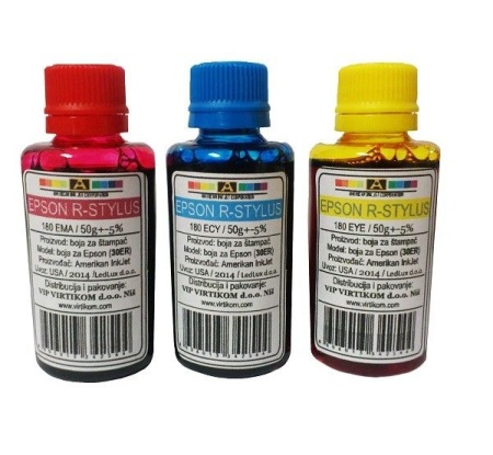 American Inkjet refil za Epson R-Seriju 180EMA 180EYE 180ECY ( 30ER/Z )