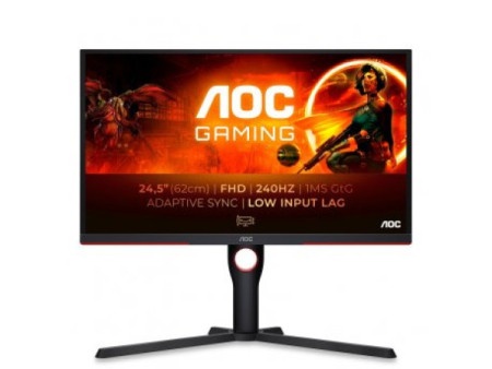 AOC 25G3ZM/BK VA 1920x1080/240Hz/0.5ms/2xHDMI/DP Monitor 24.5"