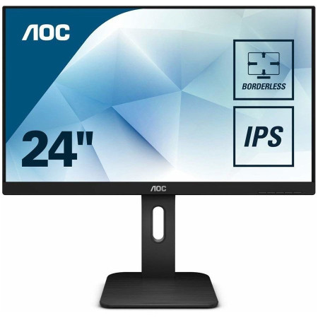 AOC LED 24P1 PRO (23.8", 16:9, 1920x1080, IPS, 250 cdm˛, 1000:1, 50M:1, 5 ms, 178178°, VGA, DP, HDMI, DVI, 4 x USB 3.0, Audio OUT, Speakers