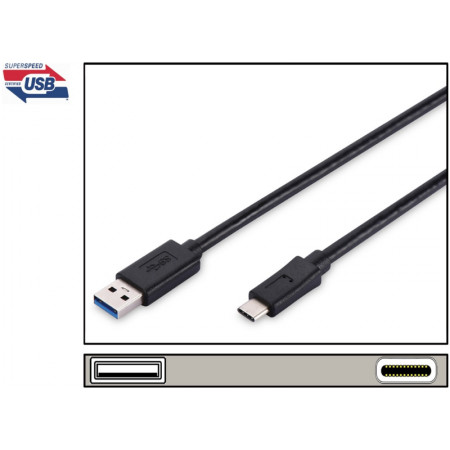 Assmann USB2.0 to USB-C Cable, up to 5Gbit/s, 1.8m ( AK-300136-018-S ) - Img 1