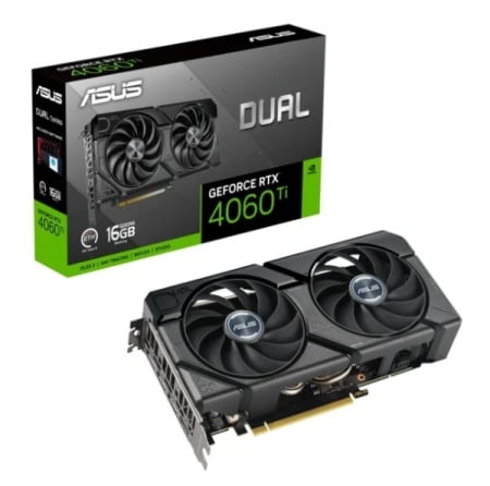 Asus rtx 4060-ti dual evo 16gb gddr6, 90yv0jha-m0na00 svga