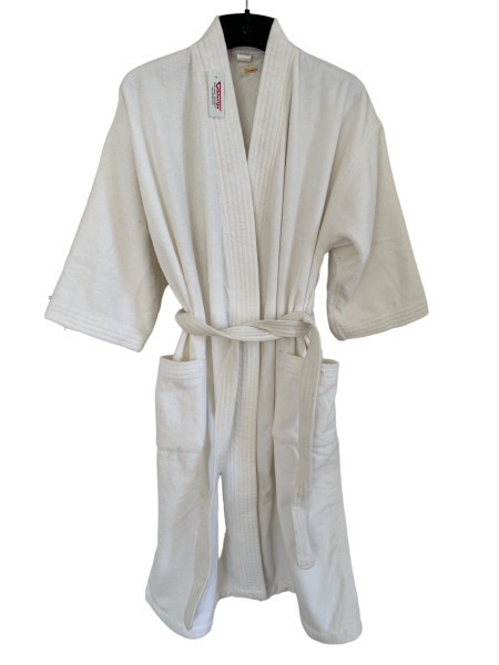 Bade Mantil Frotir White Kimono L Kratak rukav ( VLK000312-whitekimonoL )