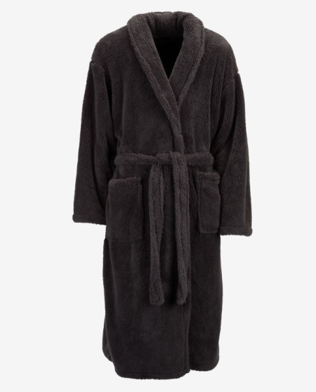 Bade mantil mikro L/XL antracit -1