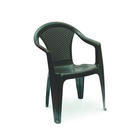 Bastenska stolica plasticna kora, boja: zelena ( 25659 )