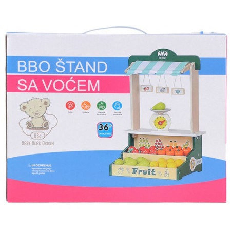 Bbo drvena igracka stand sa vocem ( GB-095 )