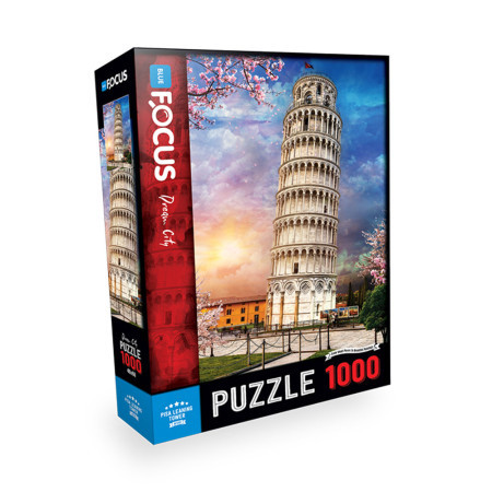 Blue focus puzzle 1000 delova krivi toranj u Pizi ( 38765 ) - Img 1