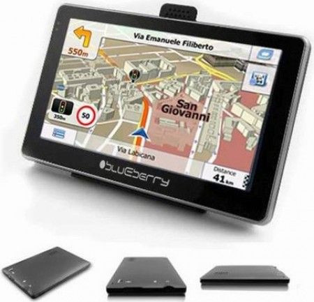 Blueberry GPS Nav 2GO547 - 5" LCD 480x272 pix, MTK 3353 800MHz, Full EU, SRB+RUS maps, 8GB Internal Memory, 128 MB RAM, FM Transmitter, Wi