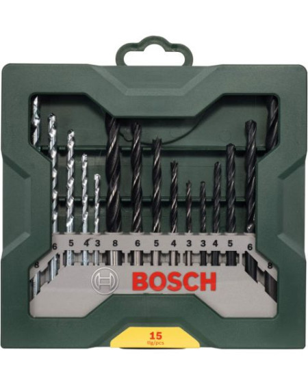 Bosch 15-delni Mini-X-Line set burgija drvo/metal/beton ( 2607019675 ) - Img 1