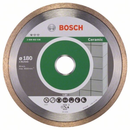 Bosch 2608602536 Dijamantska rezna ploča Standard for Ceramic, 180 x 25,40 x 1,6 x 7 mm ( 2608602536 )