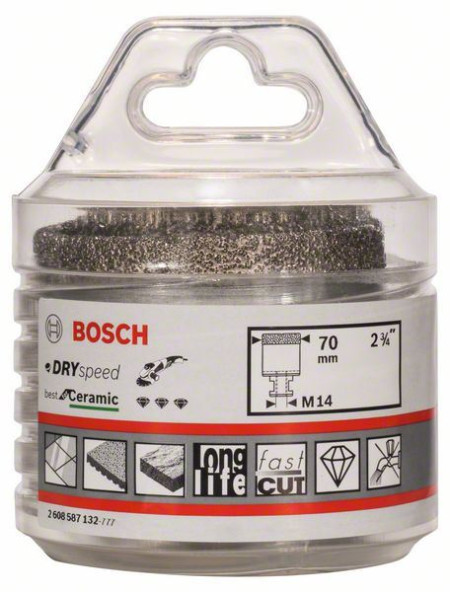 Bosch dijamantska burgija za suvo bušenje dry speed best for ceramic 70 x 35 mm ( 2608587132 )