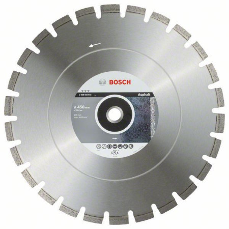 Bosch dijamantska rezna ploča best for asphalt 450 x 25,40 x 3,6 x 12 mm ( 2608603643 )