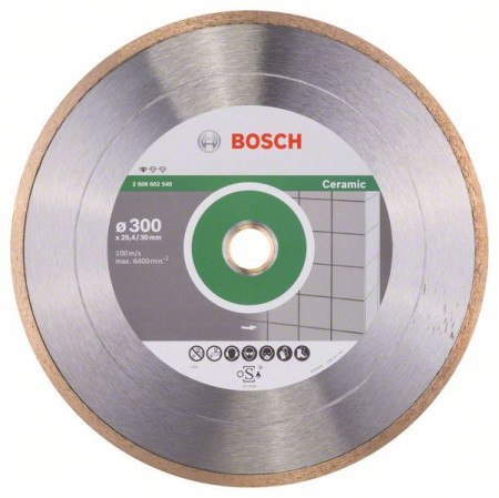 Bosch dijamantska rezna ploča standard for ceramic 300 x 30+25,40 x 2 x 7 mm ( 2608602540 ) - Img 1