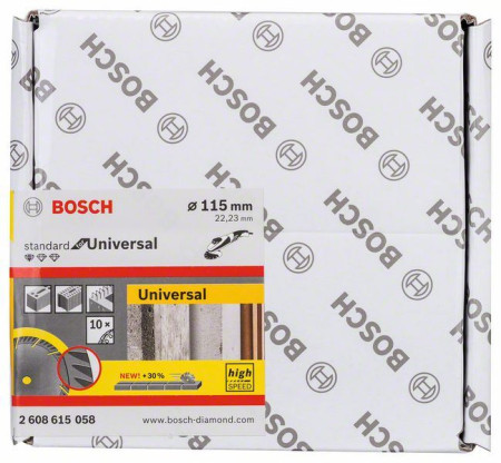 Bosch dijamantska rezna ploča standard for universal 115x22,23 (pakovanje od 10 kom.) 115x22.23x2x10 ( 2608615058 )