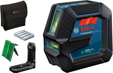 Bosch GLL 2-15 G linijski laser sa zelenim zrakom, domet 15m ( 0601063W00 ) - Img 1