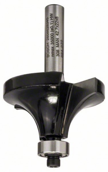 Bosch glodala za zaobljavanje 8 mm, R1 15 mm, L 22 mm, G 66 mm ( 2608628345 )